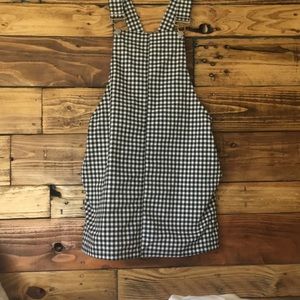 Checkered overalls. Super cute!